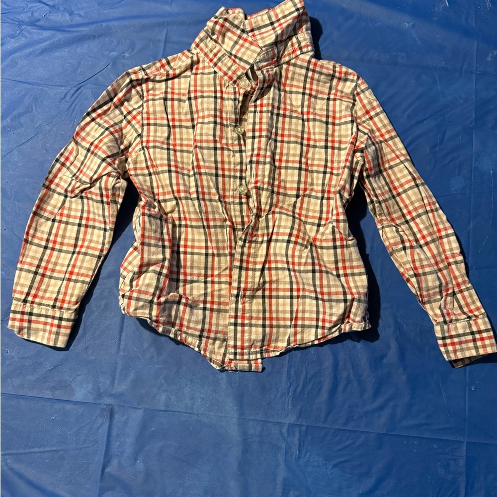 Plaid Button-Up Shirt